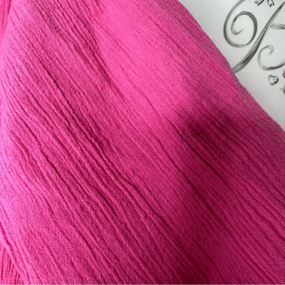 ALC classic top sequins boho beach pink knitted crochet accent detail shiny ✨ - Picture 7 of 7